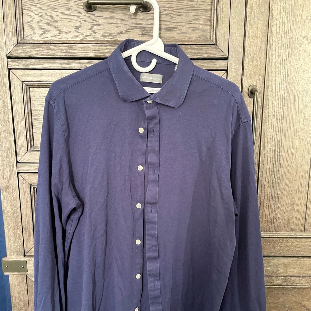 Michael Kors Blue Button Down